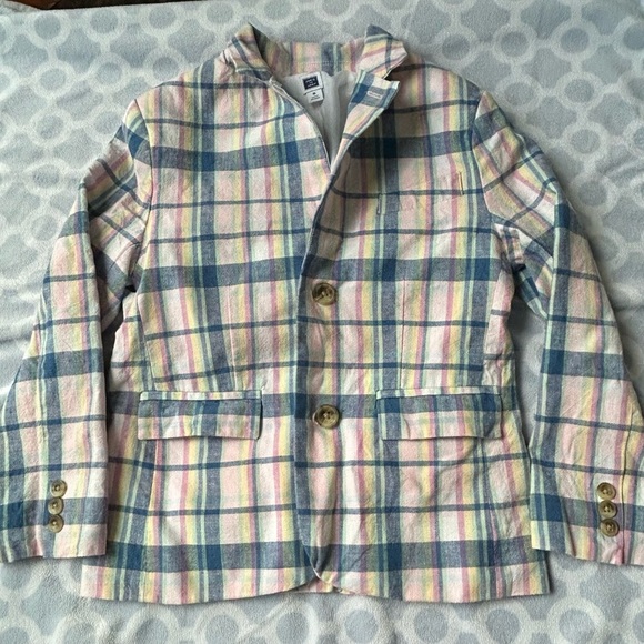 Janie and Jack Multicolor Plaid Blazer - Picture 1 of 7